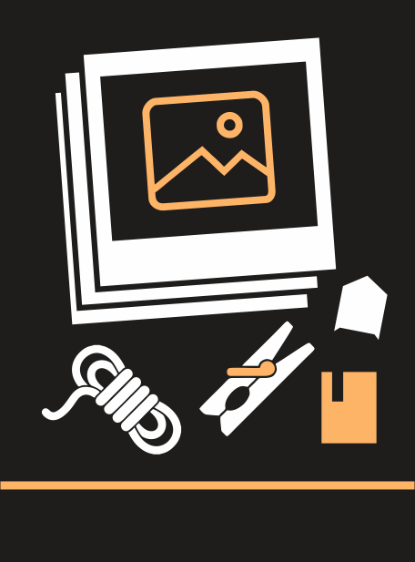 Retrofotki - zestaw z gadżetami Retrofotki - zestaw z gadżetami